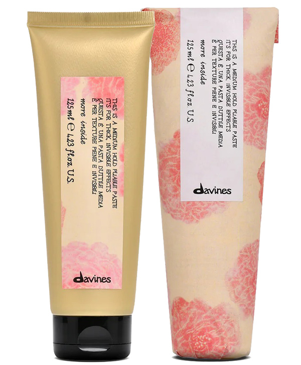 Pasta flexible de fijación media de Davines Medium Hold Pliable Paste - More Inside