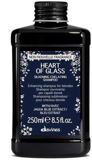 champú HEART OF GLASS de 90 ml y 250 ml de DAVINES 